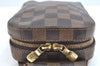Authentic Louis Vuitton Damier Geronimos Waist Body Bag N51994 LV K2356