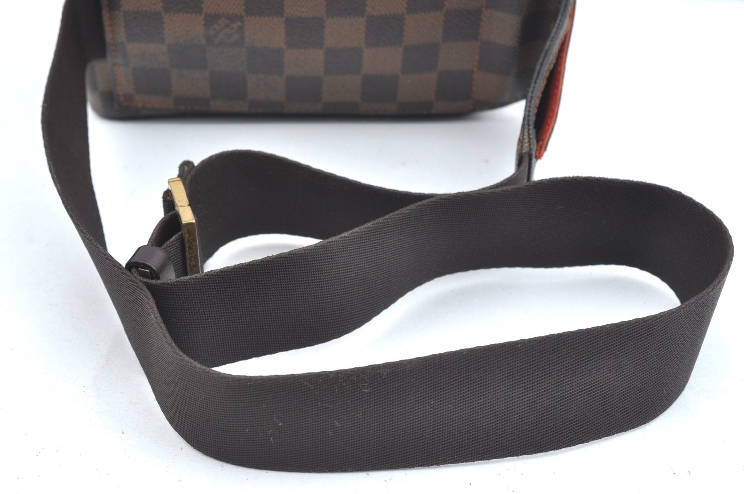 Authentic Louis Vuitton Damier Geronimos Waist Body Bag N51994 LV K2356