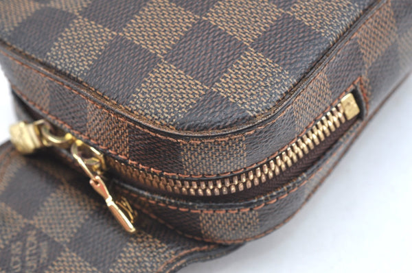 Authentic Louis Vuitton Damier Geronimos Waist Body Bag N51994 LV K2356