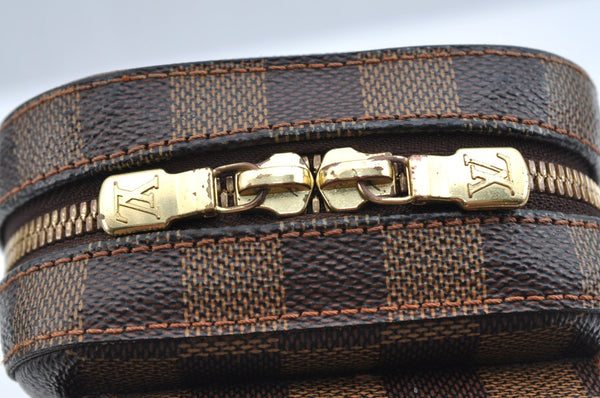 Authentic Louis Vuitton Damier Geronimos Waist Body Bag N51994 LV K2356