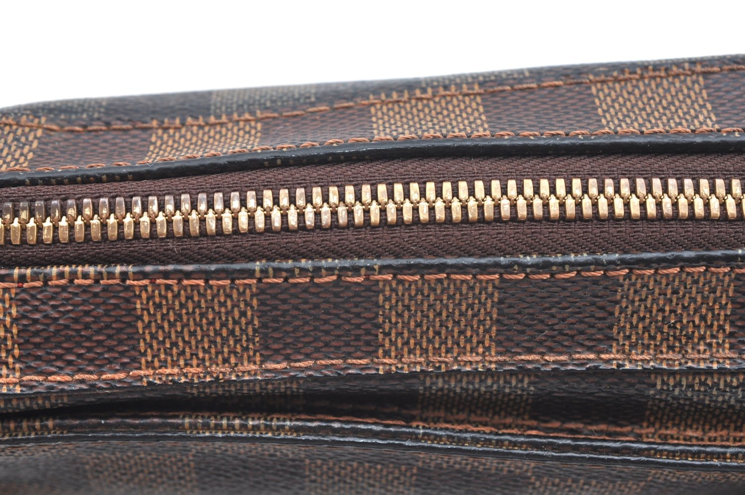 Authentic Louis Vuitton Damier Geronimos Waist Body Bag N51994 LV K2356