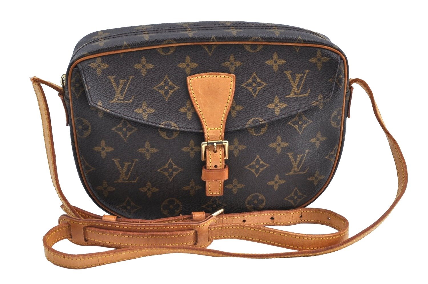 Auth Louis Vuitton Monogram Jeune Fille MM M51226 Shoulder Cross Bag Junk K2734