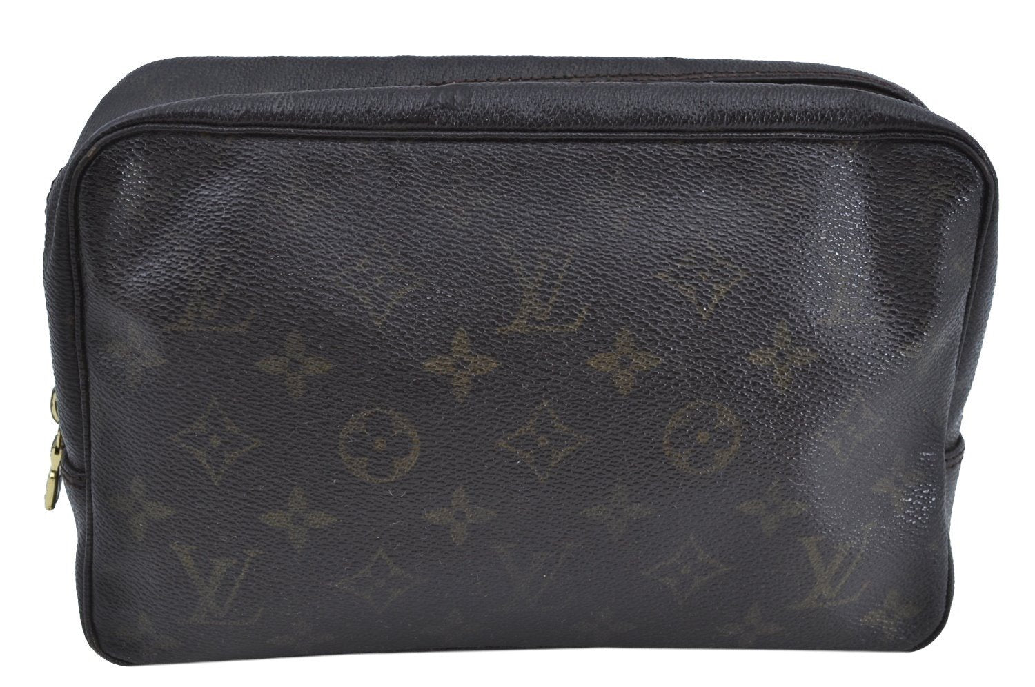 Auth Louis Vuitton Monogram Trousse Toilette 23 Clutch Hand Bag M47524 LV K3281