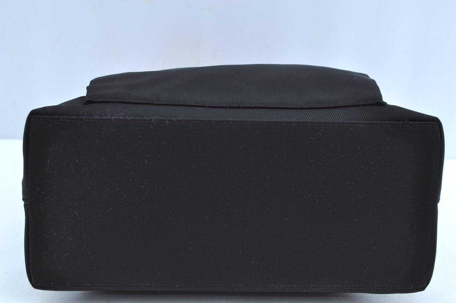 Authentic GUCCI Bamboo 2Way Shoulder Hand Bag Purse Nylon Leather Black K3713