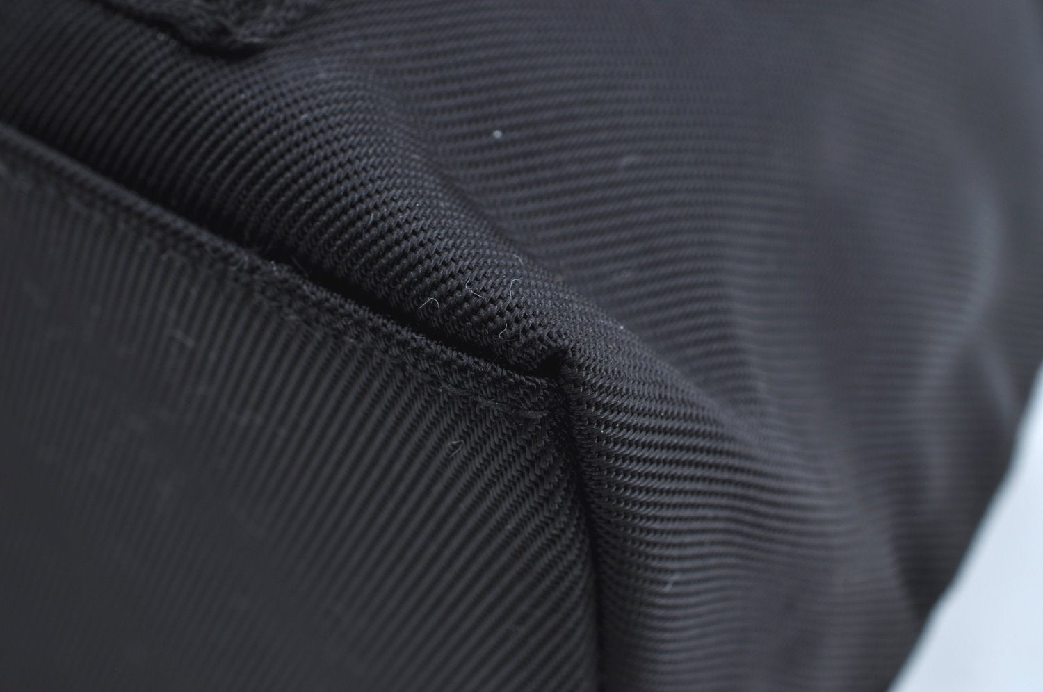 Authentic GUCCI Bamboo 2Way Shoulder Hand Bag Purse Nylon Leather Black K3713