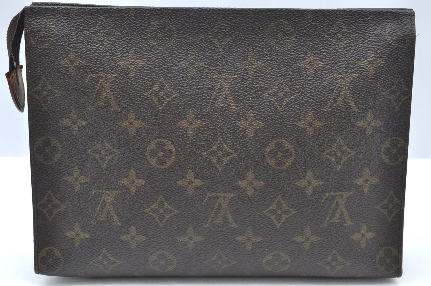 Authentic Louis Vuitton Monogram Poche Toilette 26 Cosmetics Pouch Junk K4036