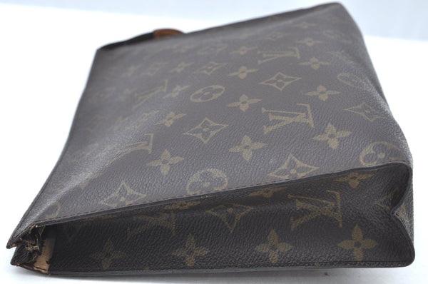 Authentic Louis Vuitton Monogram Poche Toilette 26 Cosmetics Pouch Junk K4036