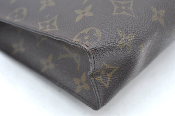 Authentic Louis Vuitton Monogram Poche Toilette 26 Cosmetics Pouch Junk K4036