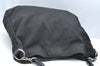 Authentic GUCCI Bamboo Shoulder Hand Bag Nylon Leather 0011577 Black K4037