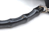 Authentic GUCCI Bamboo Shoulder Hand Bag Nylon Leather 0011577 Black K4037