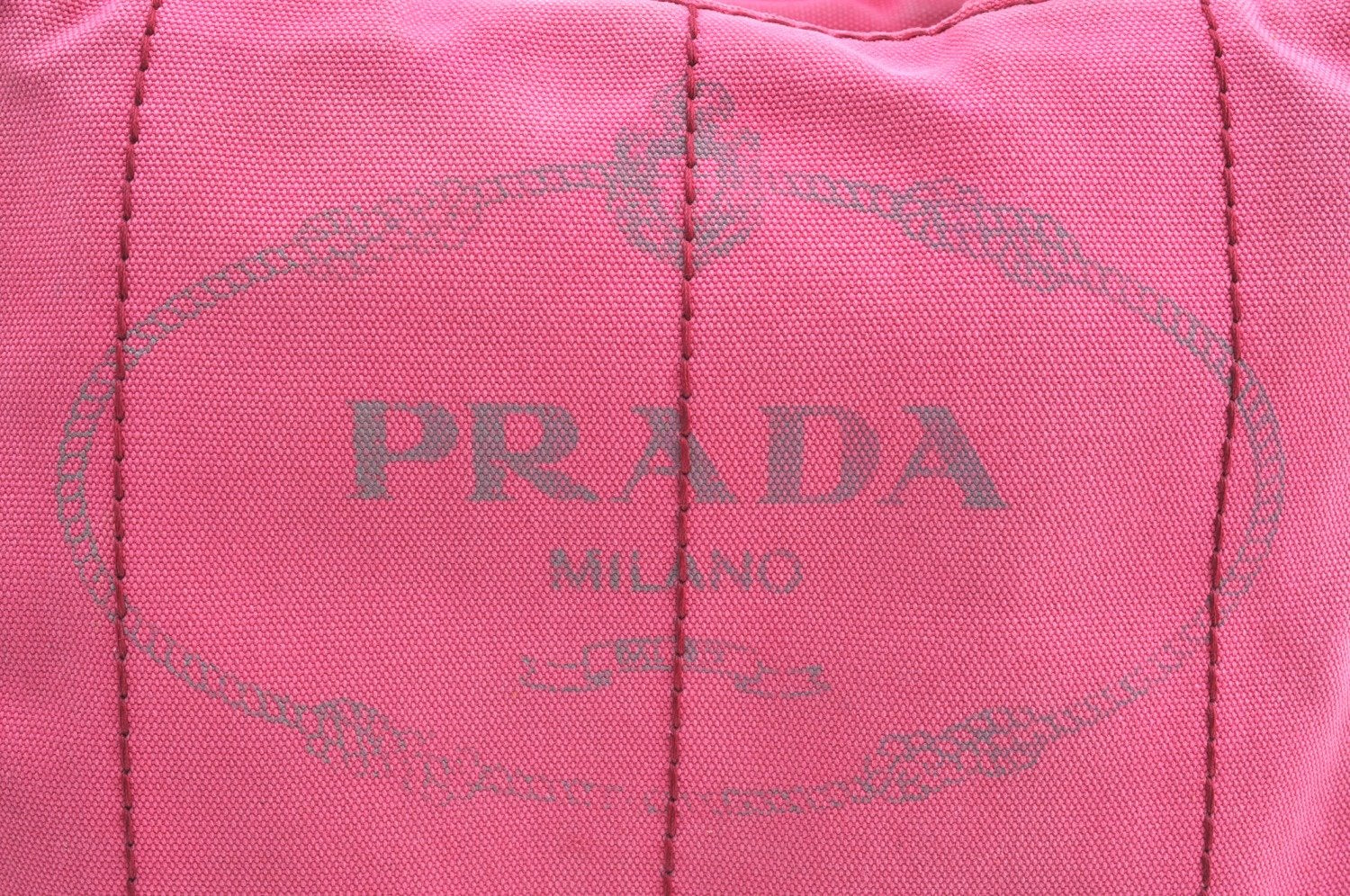 Authentic PRADA Canapa M 2Way Tote Hand Bag Canvas BN2642 Pink K4040