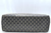 Authentic GUCCI Sherry Line GG Crystal Tote Bag PVC Leather 155524 Navy K4041