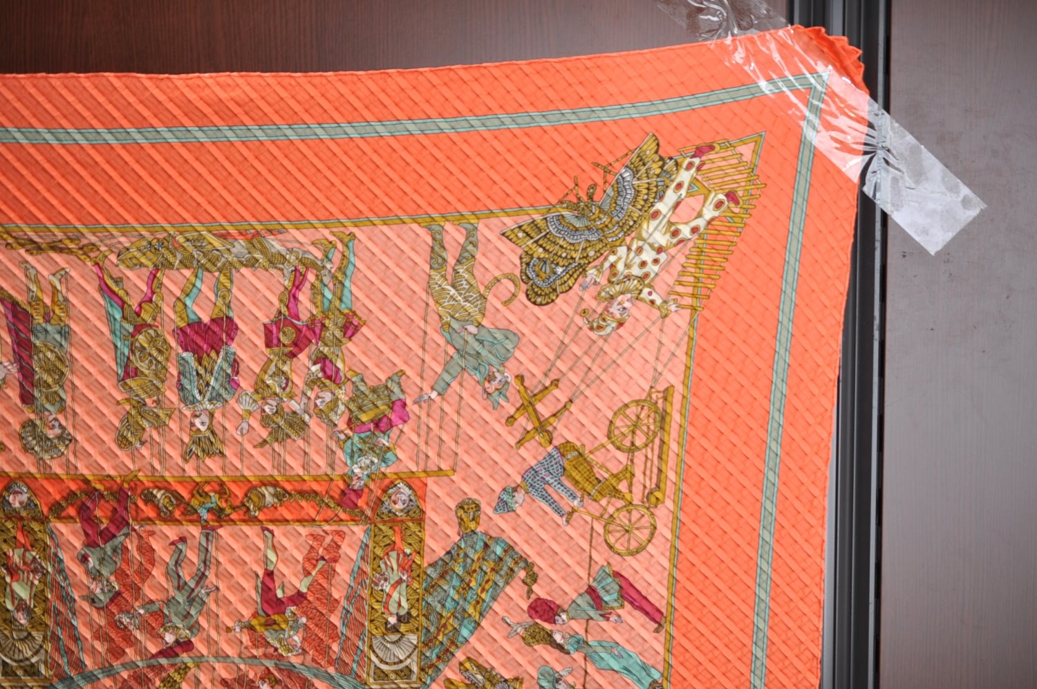 Authentic HERMES Double Pleats Scarf 