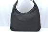 Authentic GUCCI Vintage Shoulder Hand Bag Nylon Leather Black  K4045