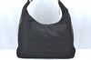 Authentic GUCCI Vintage Shoulder Hand Bag Nylon Leather Black  K4045