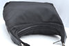 Authentic GUCCI Vintage Shoulder Hand Bag Nylon Leather Black  K4045