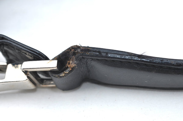 Authentic GUCCI Vintage Shoulder Hand Bag Nylon Leather Black  K4045