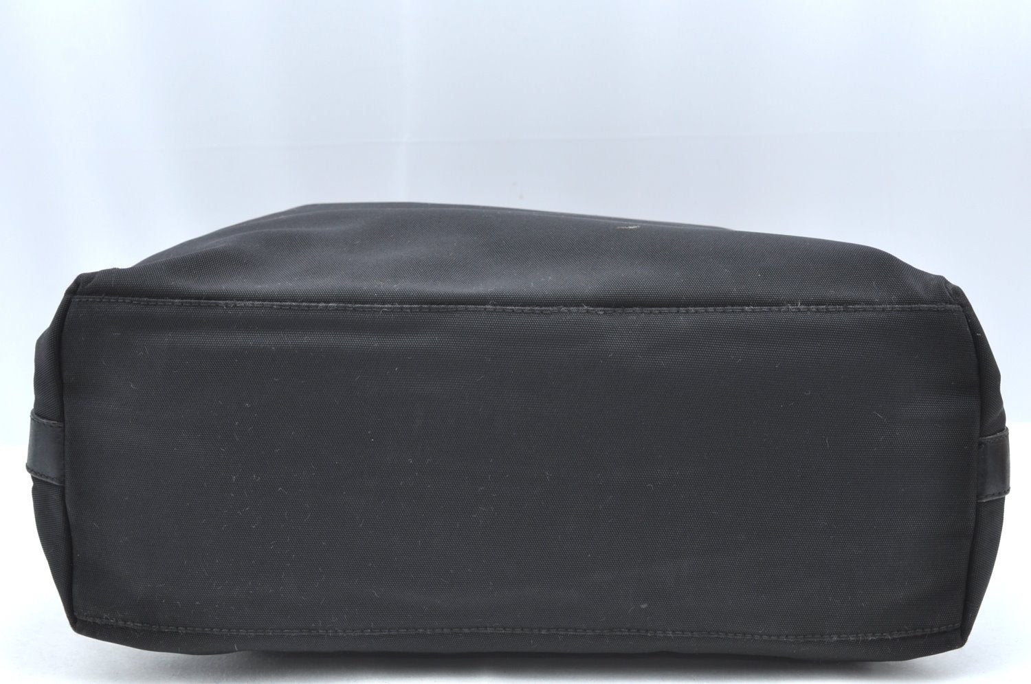 Authentic GUCCI Vintage Shoulder Hand Bag Nylon Leather Black  K4045