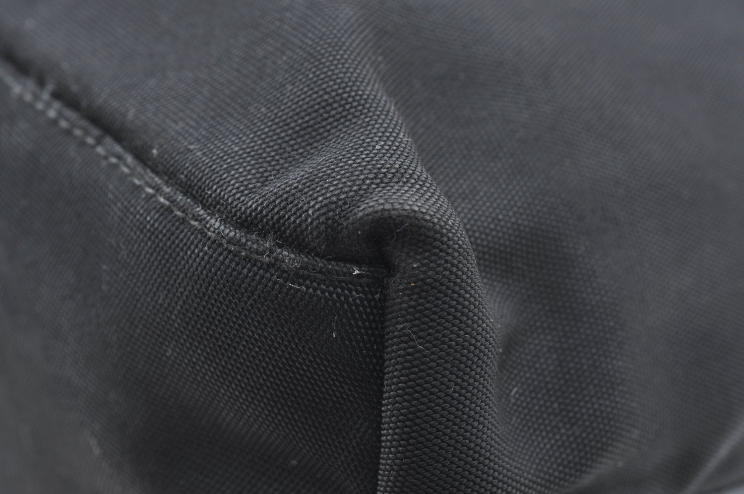 Authentic GUCCI Vintage Shoulder Hand Bag Nylon Leather Black  K4045