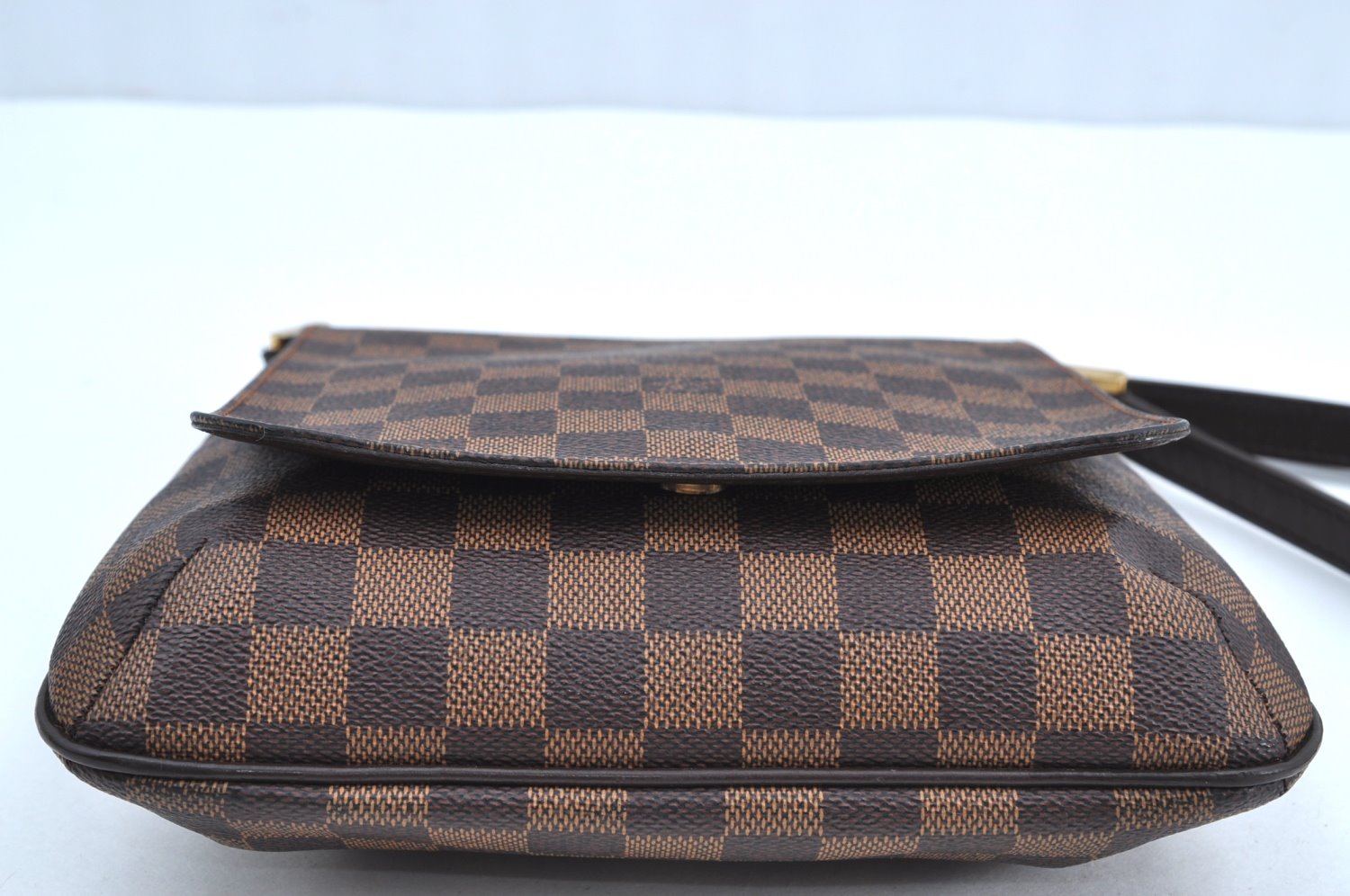 Auth Louis Vuitton Damier Musette Salsa Long Shoulder Cross Bag LV Junk K4049