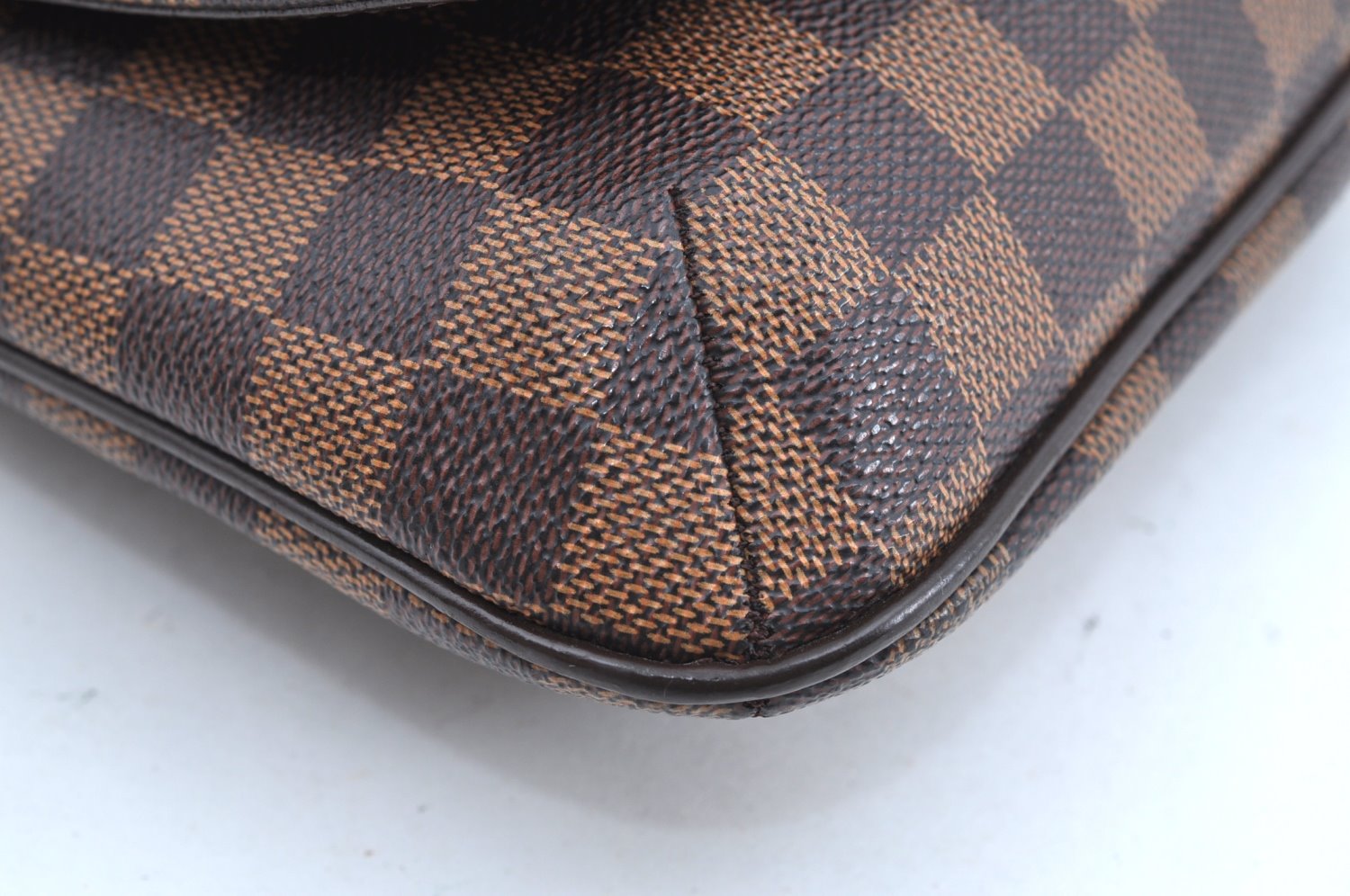 Auth Louis Vuitton Damier Musette Salsa Long Shoulder Cross Bag LV Junk K4049