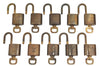 Authentic Louis Vuitton Padlock & Keys 10Set LV K4050