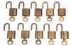 Authentic Louis Vuitton Padlock & Keys 10Set LV K4051