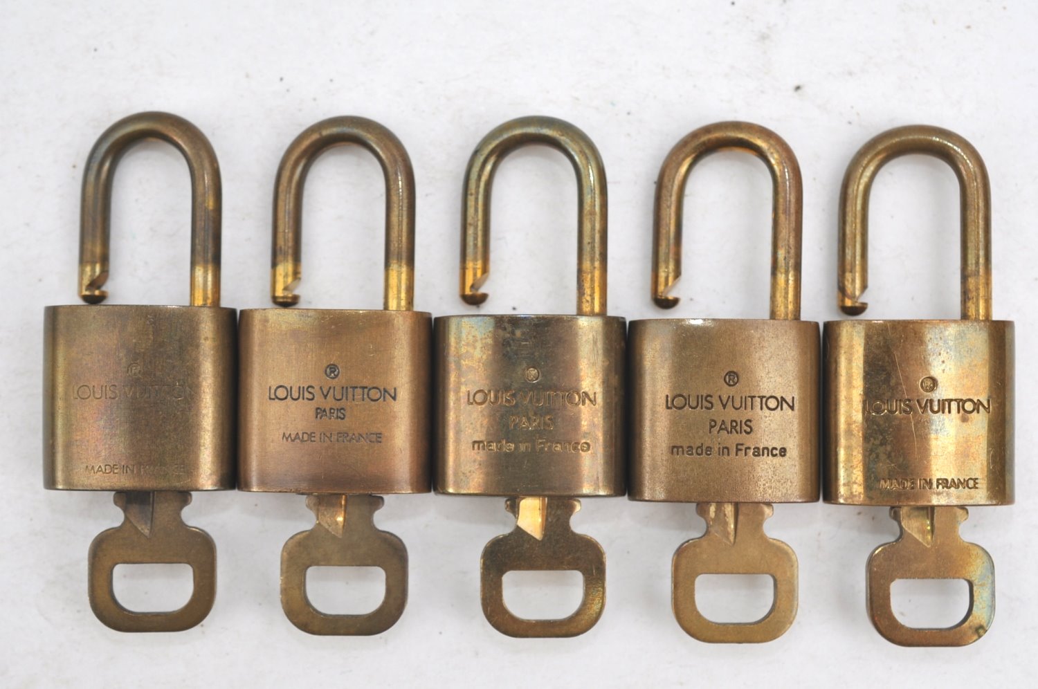 Authentic Louis Vuitton Padlock & Keys 10Set LV K4051