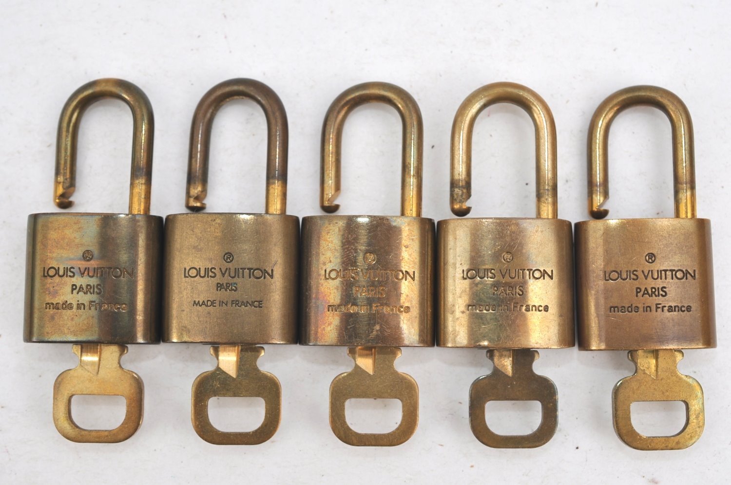 Authentic Louis Vuitton Padlock & Keys 10Set LV K4051