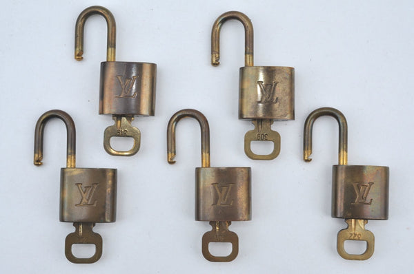 Authentic Louis Vuitton Padlock & Keys 10Set LV K4052