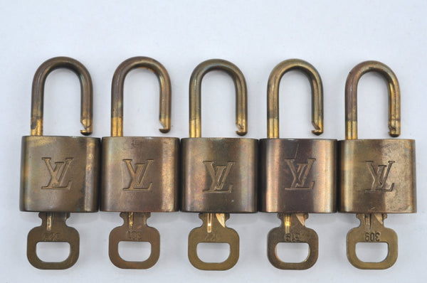 Authentic Louis Vuitton Padlock & Keys 10Set LV K4052