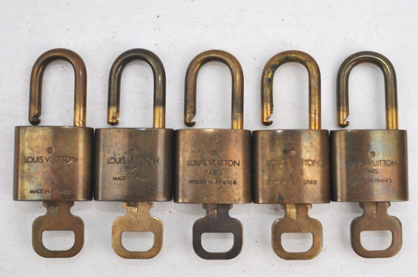 Authentic Louis Vuitton Padlock & Keys 10Set LV K4053