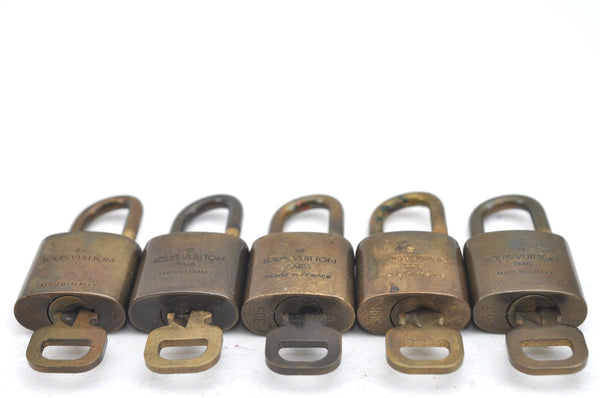 Authentic Louis Vuitton Padlock & Keys 10Set LV K4053