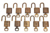 Authentic Louis Vuitton Padlock & Keys 10Set LV K4055