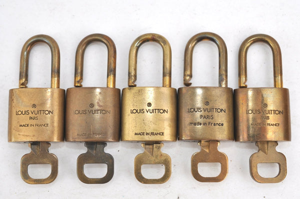 Authentic Louis Vuitton Padlock & Keys 10Set LV K4055