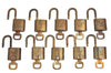 Authentic Louis Vuitton Padlock & Keys 10Set LV K4056