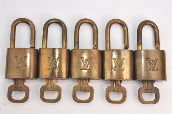 Authentic Louis Vuitton Padlock & Keys 10Set LV K4056