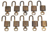 Authentic Louis Vuitton Padlock & Keys 10Set LV K4057