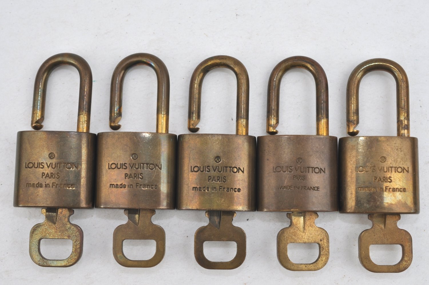 Authentic Louis Vuitton Padlock & Keys 10Set LV K4057