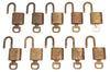 Authentic Louis Vuitton Padlock & Keys 10Set LV K4058