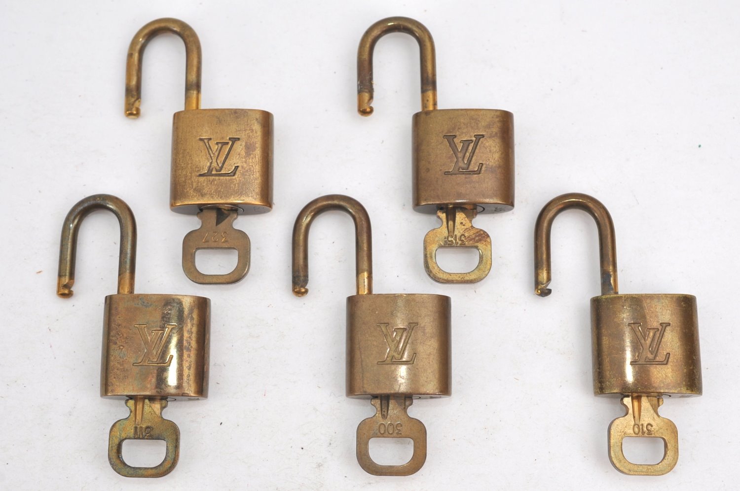 Authentic Louis Vuitton Padlock & Keys 10Set LV K4059