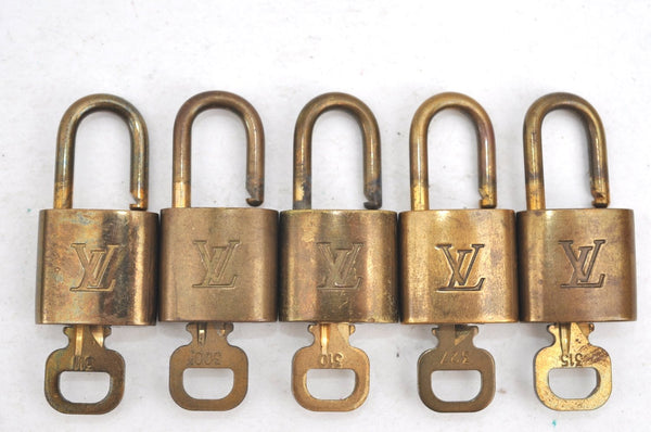 Authentic Louis Vuitton Padlock & Keys 10Set LV K4059