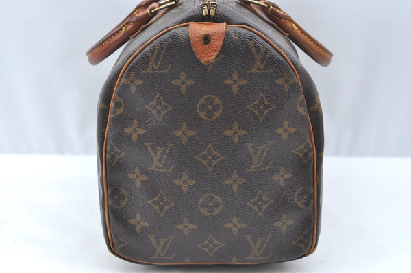 Authentic Louis Vuitton Monogram Speedy 30 Hand Boston Bag M41526 LV Junk K4061