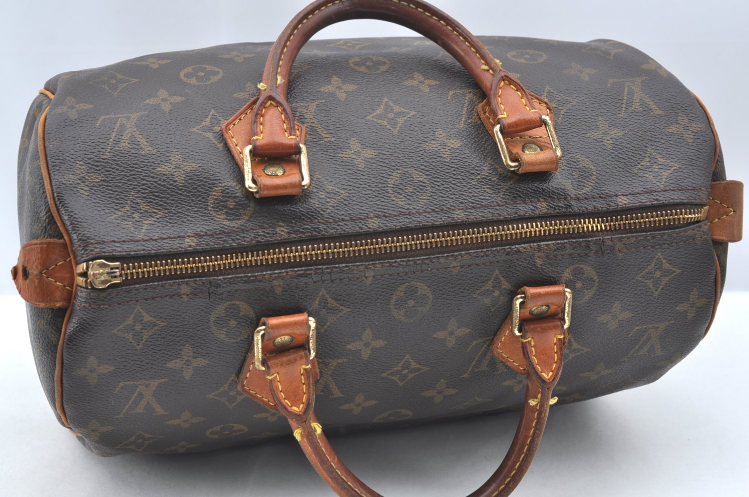 Authentic Louis Vuitton Monogram Speedy 30 Hand Boston Bag M41526 LV Junk K4061