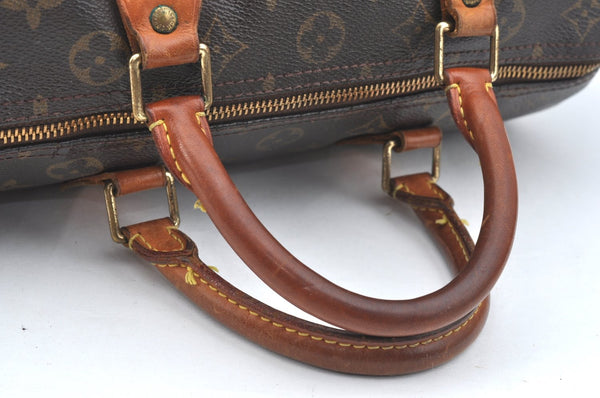 Authentic Louis Vuitton Monogram Speedy 30 Hand Boston Bag M41526 LV Junk K4061