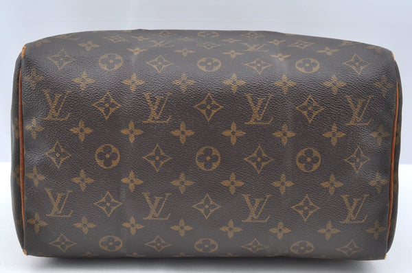 Authentic Louis Vuitton Monogram Speedy 30 Hand Boston Bag M41526 LV Junk K4061