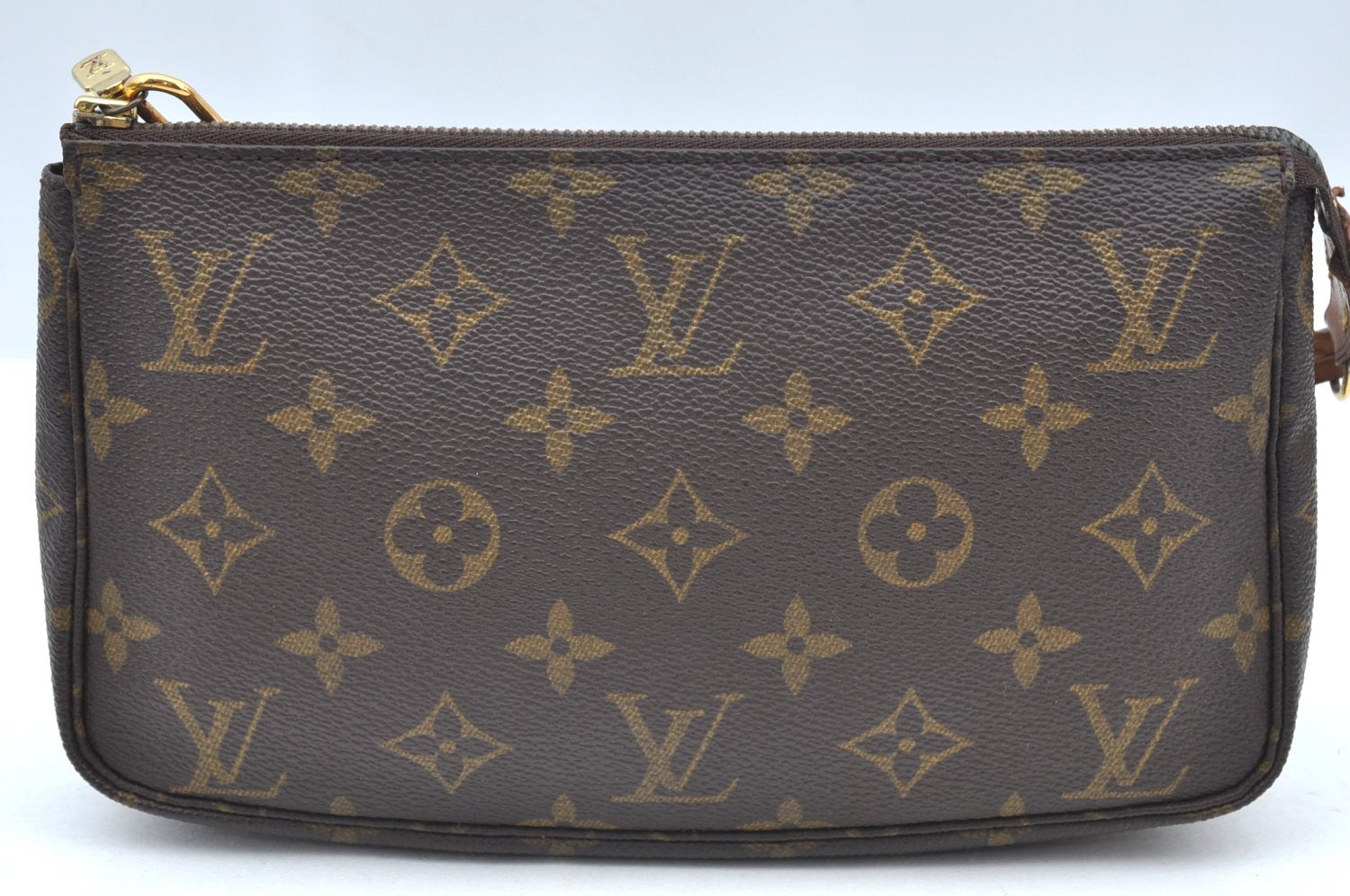 Authentic Louis Vuitton Monogram Pochette Accessoires Pouch M51980 LV K4064