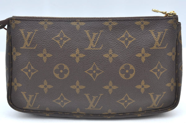 Authentic Louis Vuitton Monogram Pochette Accessoires Pouch M51980 LV K4064