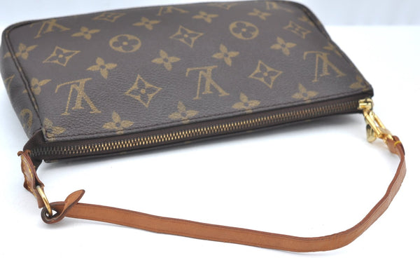 Authentic Louis Vuitton Monogram Pochette Accessoires Pouch M51980 LV K4064