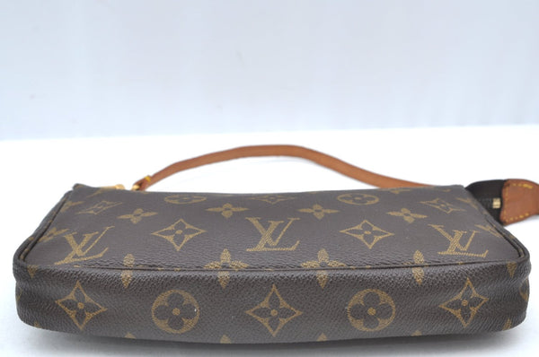 Authentic Louis Vuitton Monogram Pochette Accessoires Pouch M51980 LV K4064